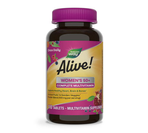 Жувальні вітаміни для жінок - Women's 50+ Complete Multivitamin - 110 таблеток