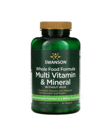Whole Food Formula Multi Vitamin Mineral - 90tab