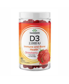 D3 2000IU Strawberry - 60 Gummies