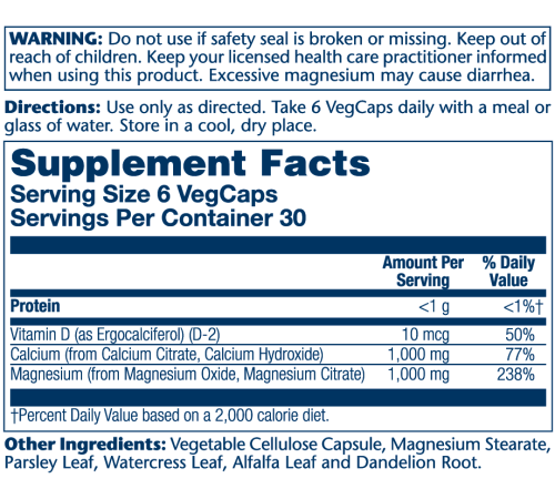 Кальцій та Магній Цитрат (Cal-Mag Citrate) 180 капсул