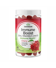 Immune Boost with Acerola,Zinc,Vitamins C and D - 60 Gummies Cherry