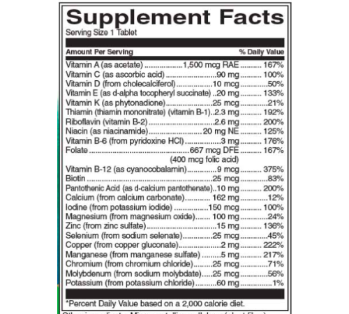 Multi whith out Iron Century Formula - 130tabs