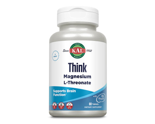 Магний L-треонат для мозга Think Magnesium 2000mg - 60 таблеток