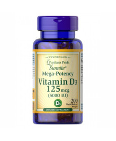 Вітамін Vitamin D3 5000 IU - 200 капсул