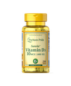 Вітамін Vitamin D3 10мкг (400 IU) - 100 таблеток