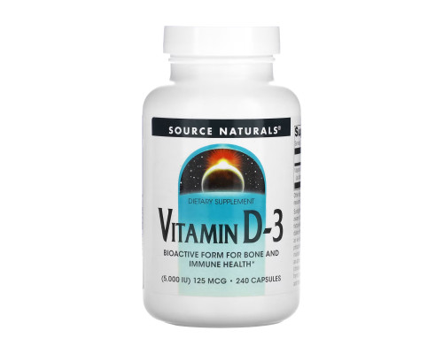 Вітамін Vitamin D-3 5000 IU - 240 капсул