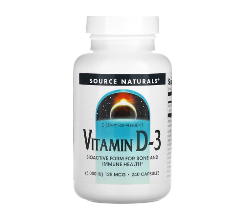 Вітамін Vitamin D-3 5000 IU - 240 капсул