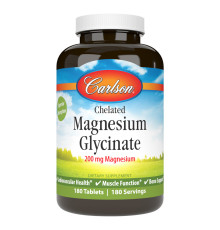 Дієтична добавка Chelated Magnesium Glycinate - 180 таблеток