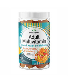 Adult Multivitamin - 60 Gummies Peach,Orange,Strawberry