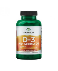 D3 with Coconut oil 5000iu - 60 softgels