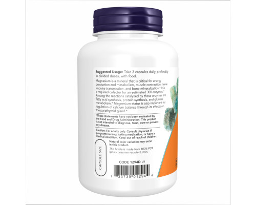 Magnesium Citrate Now Foods - 120 caps