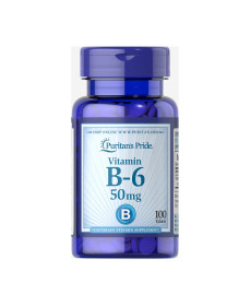 Вітамін Vitamin B-6 (Pyridoxine Hydrochloride) 50мг - 100 таблеток