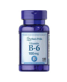 Вітамін Vitamin B-6 (Pyridoxine Hydrochloride) 100мг - 100 таблеток