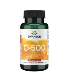 Vitamin C with Rose Hips 500 mg - 100 caps