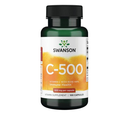 Vitamin C with Rose Hips 500 mg - 100 caps