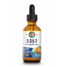 D3 K2 DropIns 125mcg - 2 oz Citrus