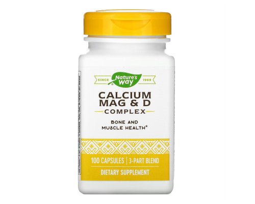 Calcium-Magnesium-Vitamin D Nature's Way - 100 caps