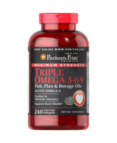Triple Omega 3-6-9 Maximum Strength - 240Softgels