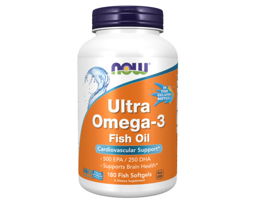 Ультра омега Ultra Omega-3 FO 500/250 Fish Gelatin - 180 капсул