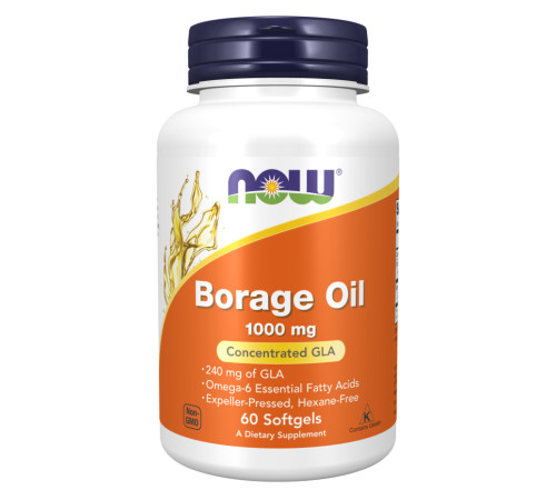 Borage Oil 1000mg Now Foods - 60 sgels Borage Oil 1000mg Now Foods - 60 sgels