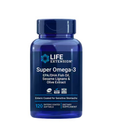 Супер омега Super Omega-3 EPA/DHA Fish Oil, Sesame Lignans & Olive Extract - 120 капсул