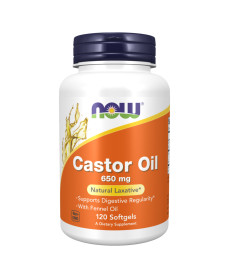 Castor Oil 650mg Now Foods - 120 sgels