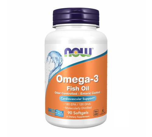 Концентрат риб’ячого жиру Omega-3 Enteric - 90 капсул