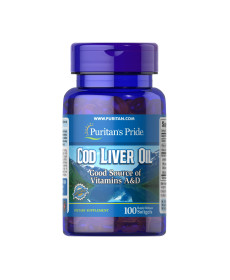 Жир печінки тріски Cod Liver Oil 415мг - 100 капсул