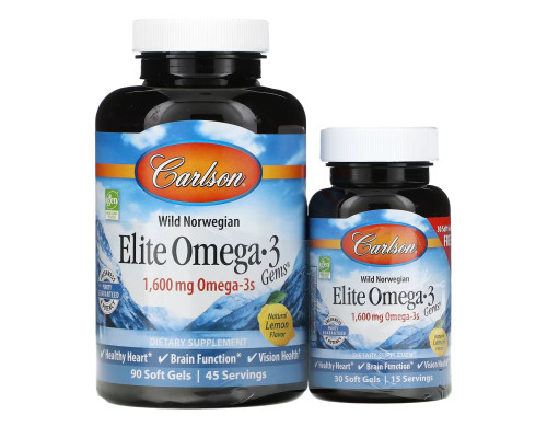 Дієтична добавка Elite Omega-3 Gems - 90+30 softgels