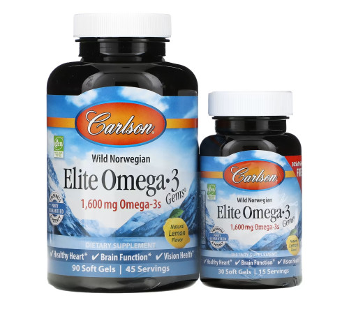 Дієтична добавка Elite Omega-3 Gems - 90+30 softgels