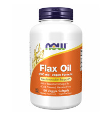 Flax Oil Org Now Foods 1000mg - 120 vgels