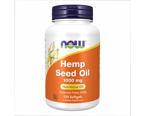 Hemp Seed Oil Now Foods 1000 mg - 120 Softgels