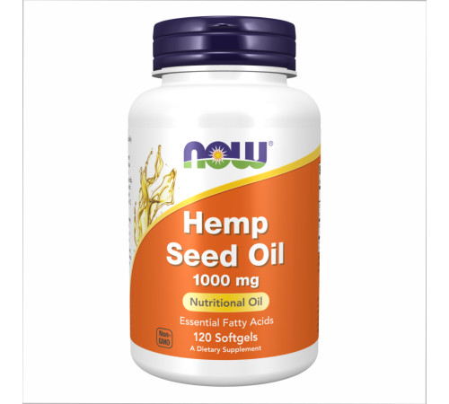 Hemp Seed Oil Now Foods 1000 mg - 120 Softgels