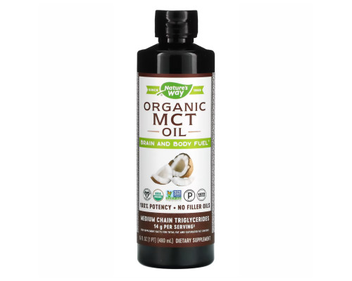 100% Organic MCT Oil Nature's Way - 16 oz