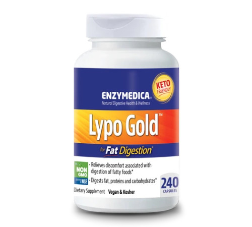 Травні ферменти Enzymedica Lypo Gold - 240 капсул