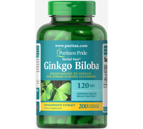 Ginkgo Biloba Standardized Extract 120mg - 200caps Ginkgo Biloba Standardized Extract 120mg - 200caps