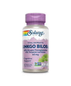 Екстракт листя гінкго білоба (Ginkgo Biloba Leaf Extract) 60мг - 60 капсул