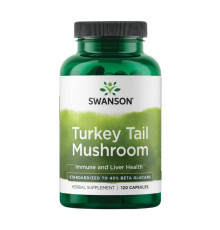 Гриб трутовик Turkey Tail Mushroom 500мг - 120 капсул