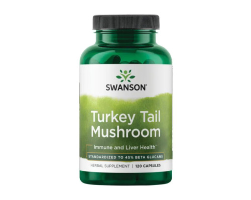 Гриб трутовик Turkey Tail Mushroom 500мг - 120 капсул