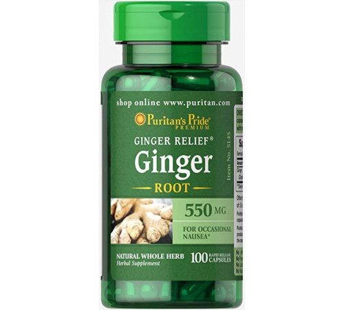 Ginger Root 550 mg - 100 caps Ginger Root 550 mg - 100 caps
