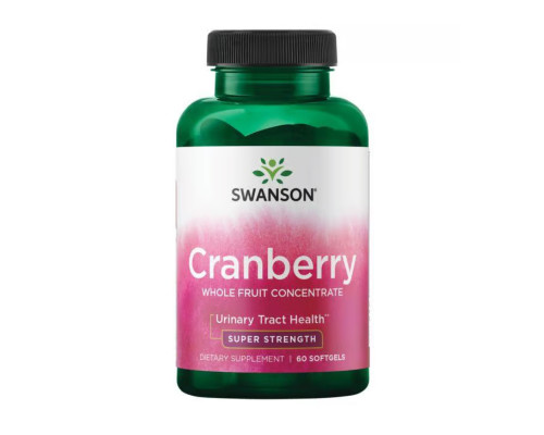 Концентрат цілих фруктів журавлини Cranberry Whole Fruit Concentrate Super Strength 420мг - 60 капсул