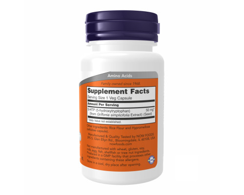 5-HTP 50mg Now Foods - 90 vcaps