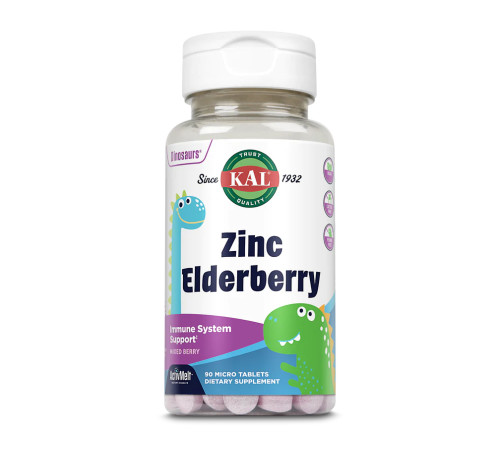 Цинк для детей - Zinc Elderberry 5мг (90 таблеток) Ягода