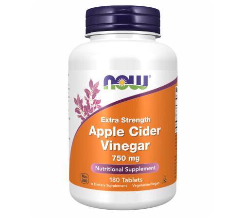 Apple Cider Vinegar Now Foods 750 mg - 180 tabs Apple Cider Vinegar Now Foods 750 mg - 180 tabs