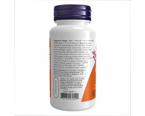 Beta-1,3/1,6-D-Glucan 100mg - 90 vcaps