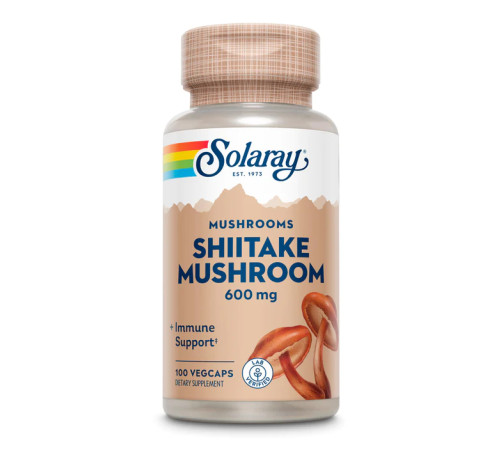 Гриби шиїтаке Shiitake Mushroom 600мг - 100 капсул