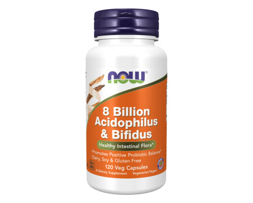 Пробіотики 8 Billion Acidophilus & Bifidus - 120 капсул