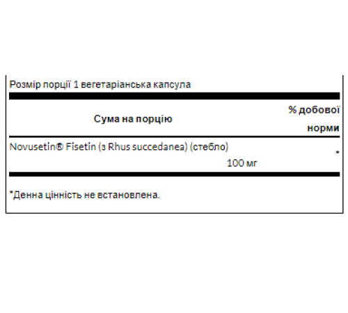 Fisetin Novusetin 100mg - 30caps Fisetin Novusetin 100mg - 30caps