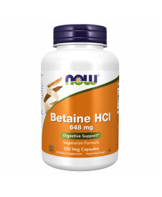 Бетаїн гідрохлорид (Betaine HCI 648мг) - 120 капсул