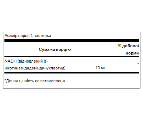 NADH 10mg - 30tab